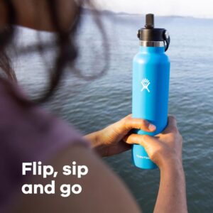 Hydro Flask Standard Mouth Flex Straw Cap 21 Oz | Tutup Anti Bocor + Straw Nyaman & Fleksibel