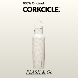 Corkcicle Sport Canteen Wavy Checkerboard Neutrals 20 oz
