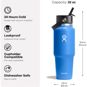 Hydro Flask Wide Straw Cap Travel Bottle 32 Oz | (Spring & Summer 2026) New Color