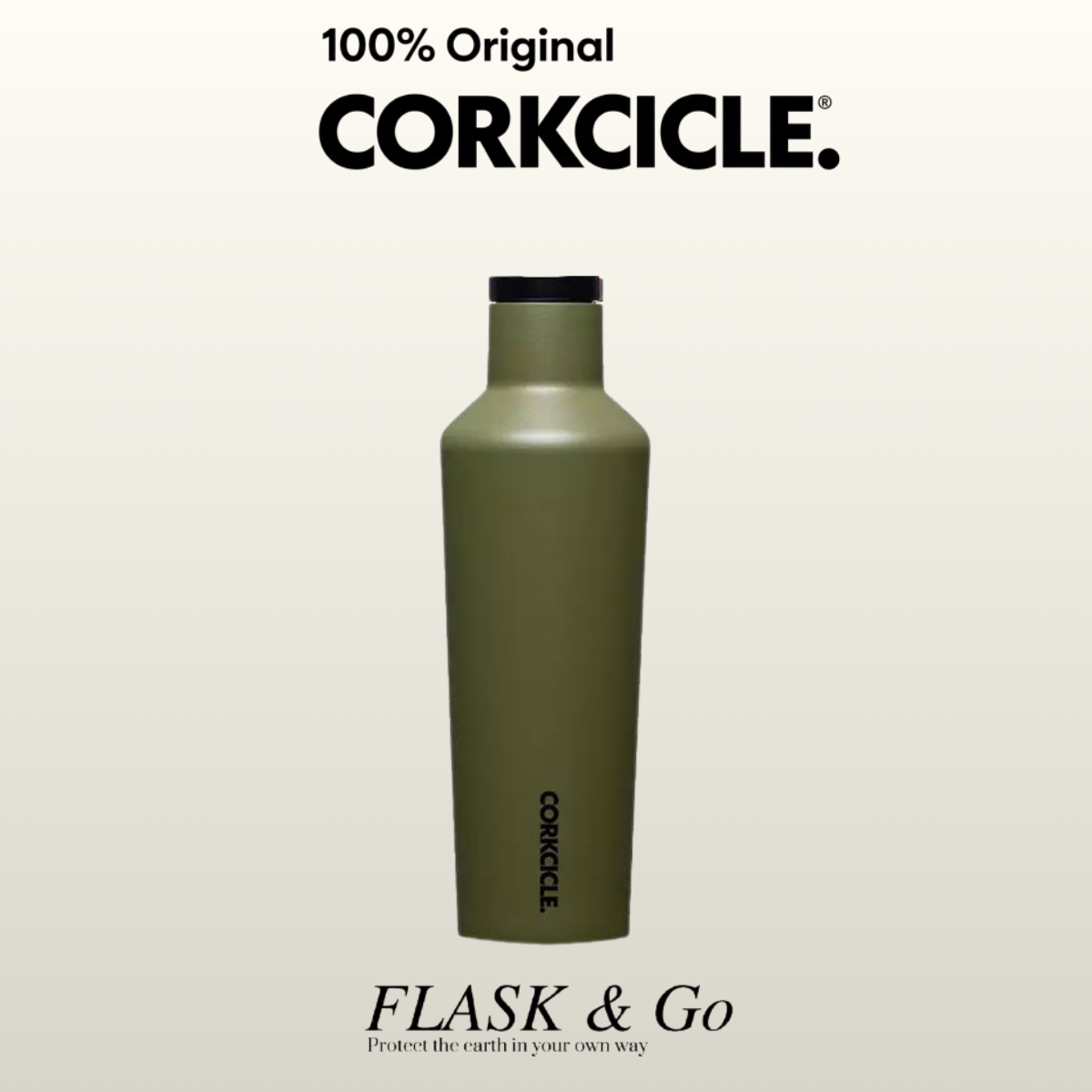 Corkcicle Canteen Olive 16 Oz