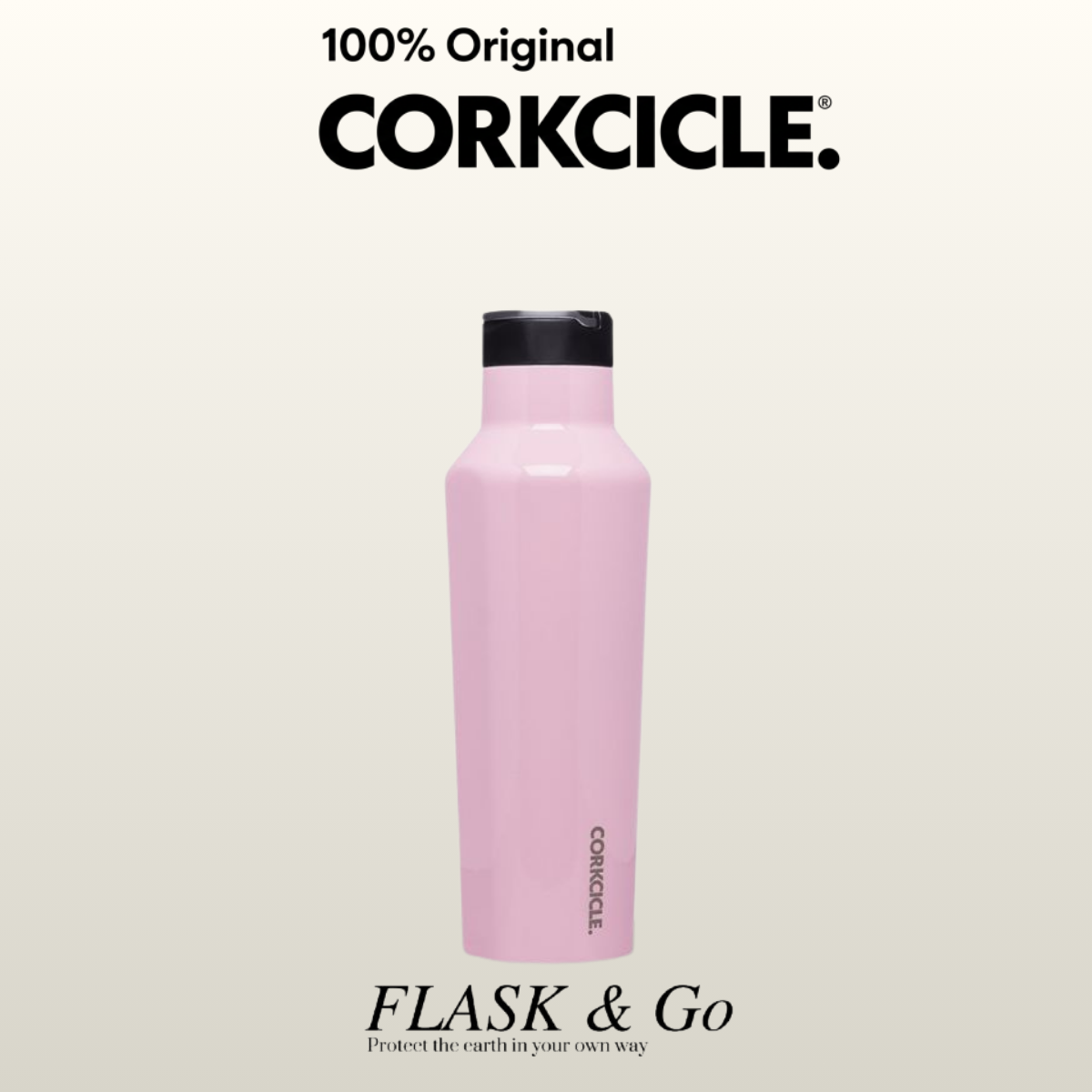 Corkcicle Sport Canteen Rose Quartz 20 Oz